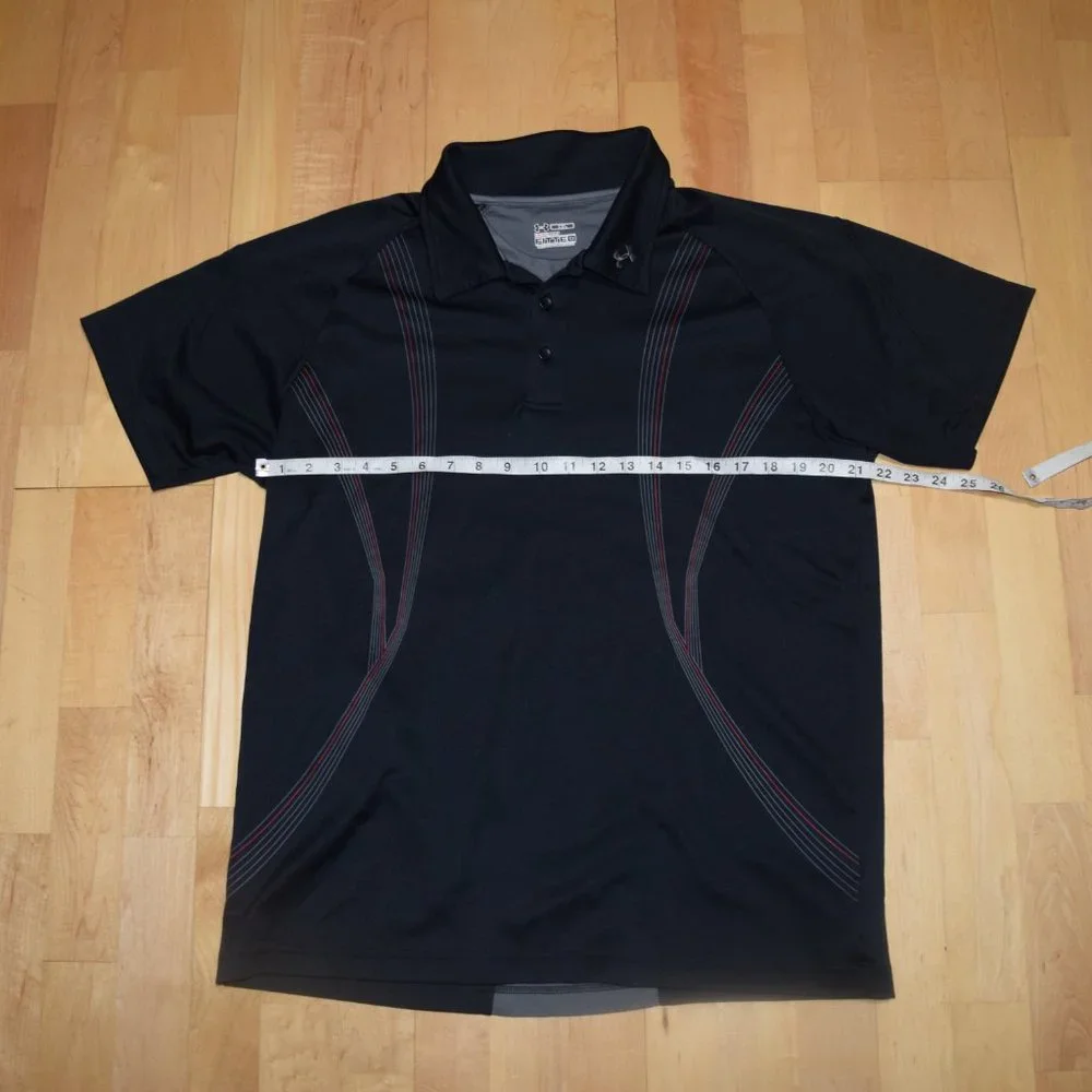 UNDER ARMOUR HEAT GEAR FITTED Men's Sz  XL Polo Shirt - EXCELLENT - Picture 4 of 6